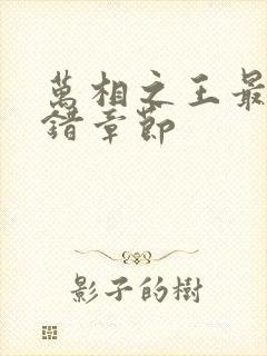 万相之王最新无错章节