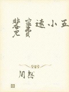 裴宁远小五小说免费
