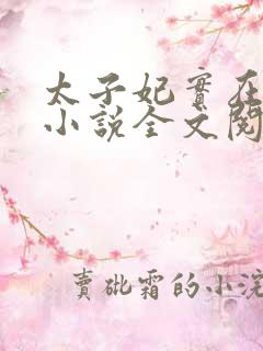 太子妃实在美丽小说全文阅读