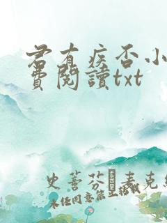 君有疾否小说免费阅读txt