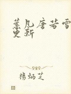 叶凡唐若雪免费更新