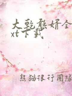 大乾憨婿全文txt下载