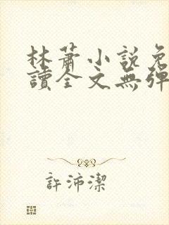 林萧小说免费阅读全文无弹窗