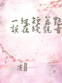 一级短篇艳情小说在线观看