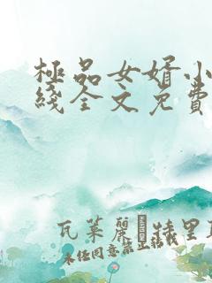 极品女婿小说在线全文免费阅读