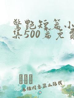 惊艳短篇小说合集500篇免费