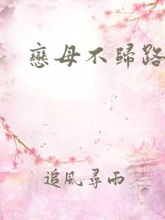 恋母不归路小说