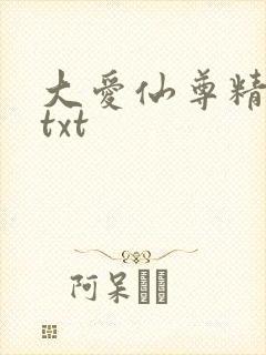 大爱仙尊精校版txt
