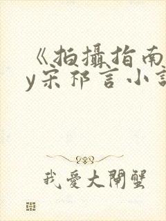 《拍摄指南》by宋祁言小说