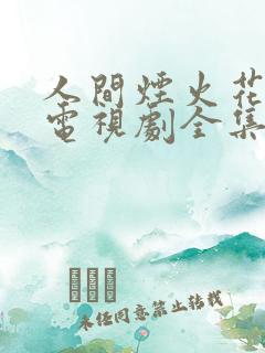 人间烟火花小厨电视剧全集免费