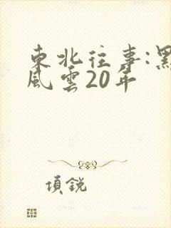 东北往事:黑道风云20年