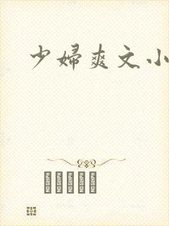 少妇爽文小说