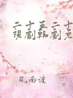 二十五二十一电视剧韩剧免费观看高清