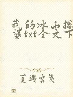 我的冰山总裁老婆txt全文下载