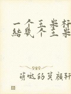 一个玉米杆最多结几个玉米