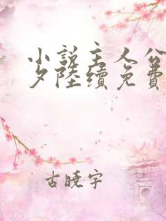 小说主人公宋年夕陆续免费阅读