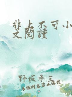 非上不可小说全文阅读