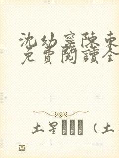 沈幼宁陈东小说免费阅读全文无弹窗