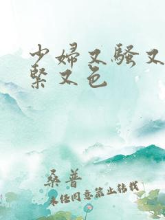 少妇又骚又爽又紧又色