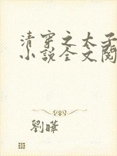 清穿之太子娇妃小说全文阅读