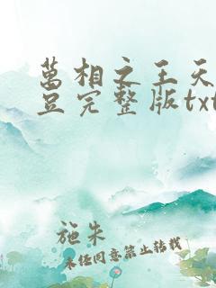 万相之王天蚕土豆完整版txt