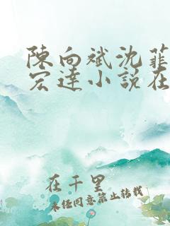 陈向斌沈菲菲王宏达小说在线阅读