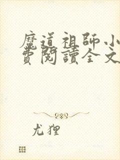 魔道祖师小说免费阅读全文在线