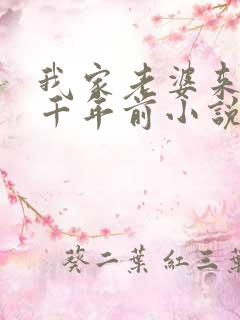 我家老婆来自一千年前小说在线阅读