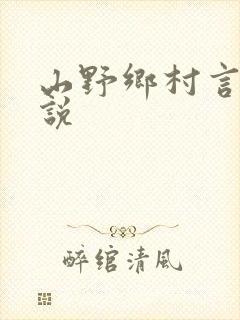 山野乡村言情小说