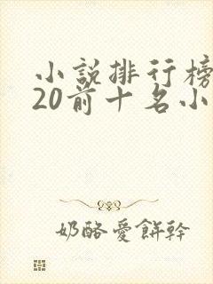 小说排行榜2020前十名小说排行榜
