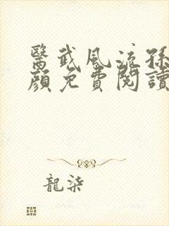 医武风流孙哲朱颜免费阅读