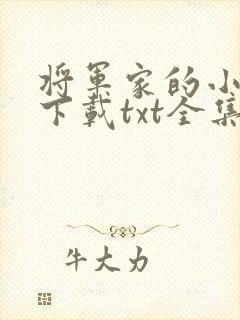将军家的小媳妇下载txt全集下载