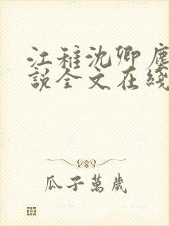 江稚沈卿尘的小说全文在线阅读无弹窗