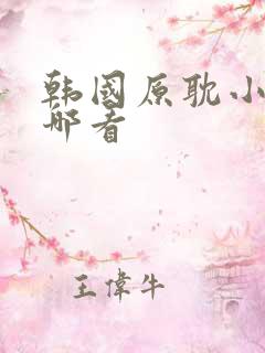 韩国原耽小说在哪看