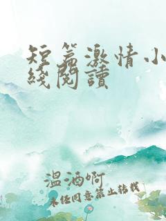 短篇激情小说在线阅读