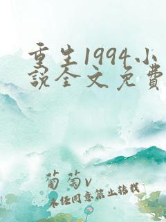 重生1994小说全文免费阅读