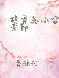 胡秀英小雷全部章节