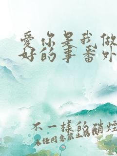 爱你是我做过最好的事番外