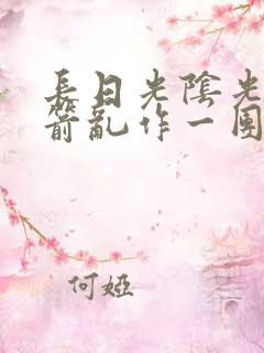 长日光阴光阴似箭乱作一团笔趣阁
