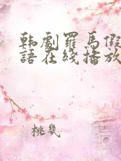 韩剧罗马假日国语在线播放免费