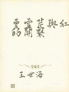 曹雪芹与红楼梦的关系
