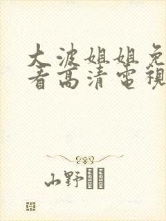 大波姐姐免费观看高清电视剧韩剧