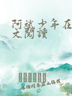 阿斌少年在线全文阅读