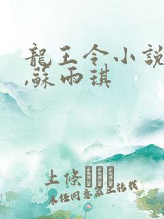 龙王令小说陈平,苏雨琪