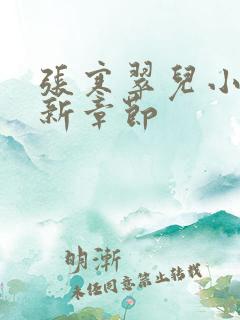 张寒翠儿小说最新章节