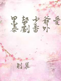 黑帮少爷爱上我泰剧番外