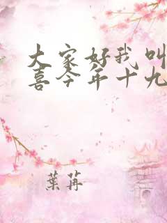 大家好我叫林小喜今年十九岁