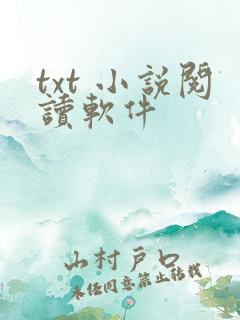 txt 小说阅读软件