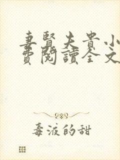 妻贤夫贵小说免费阅读全文