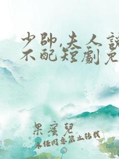 少帅,夫人说她不配短剧免费观看